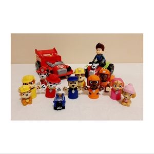 Paw Patrol figures and cars lot